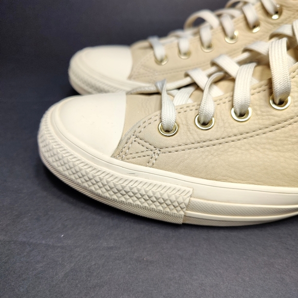 Converse Chuck Taylor All Star 70 Tonal Leather Egret High Top Women's Size 11 - Picture 5 of 8